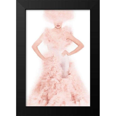 Cotton Candy II Black Modern Wood Framed Art Print by Amanda Greenwood