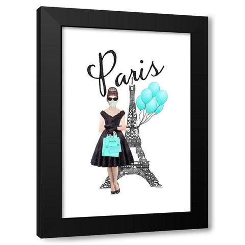 Paris Style III Black Modern Wood Framed Art Print with Double Matting by Amanda Greenwood