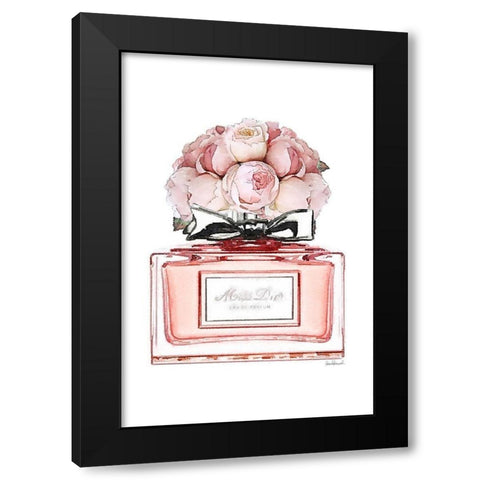 Perfume Bottle Bouquet XVI Black Modern Wood Framed Art Print by Greenwood, Amanda