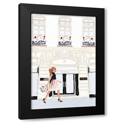 After Shopping Stroll Black Modern Wood Framed Art Print with Double Matting by Greenwood, Amanda