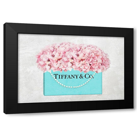 Shopping Bag Bouquet II Black Modern Wood Framed Art Print with Double Matting by Greenwood, Amanda