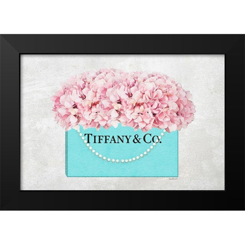 Shopping Bag Bouquet II Black Modern Wood Framed Art Print by Greenwood, Amanda