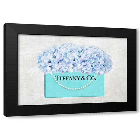 Shopping Bag Bouquet III Black Modern Wood Framed Art Print by Greenwood, Amanda
