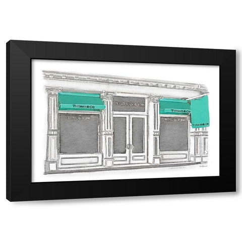 Waiting To Open Black Modern Wood Framed Art Print by Greenwood, Amanda