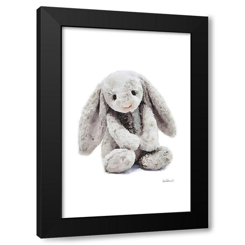 Bunny Black Modern Wood Framed Art Print with Double Matting by Greenwood, Amanda