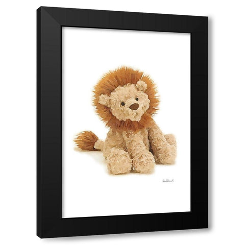 Lion Black Modern Wood Framed Art Print by Greenwood, Amanda