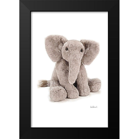 Elephant Black Modern Wood Framed Art Print by Greenwood, Amanda
