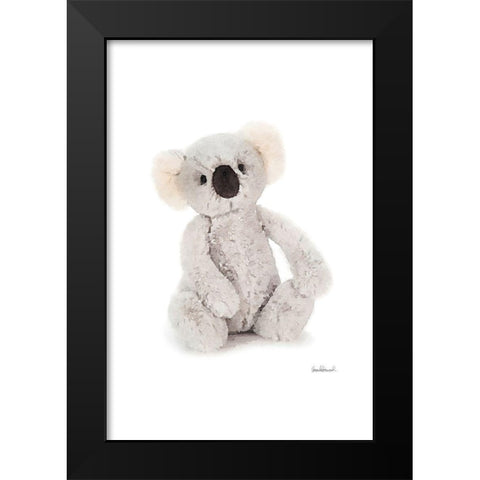 Koala Black Modern Wood Framed Art Print by Greenwood, Amanda