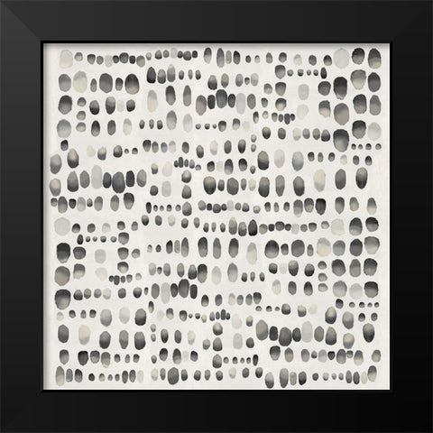 Playful Black and Gray II Black Modern Wood Framed Art Print by Perry, Angela