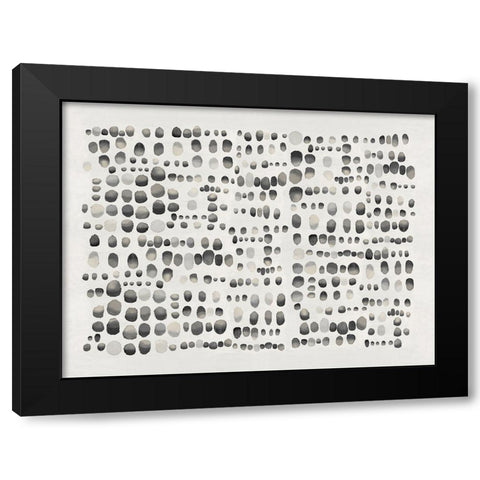 Playful Black and Gray III Black Modern Wood Framed Art Print by Perry, Angela
