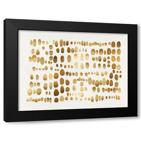 Playful Gold III Black Modern Wood Framed Art Print by Perry, Angela