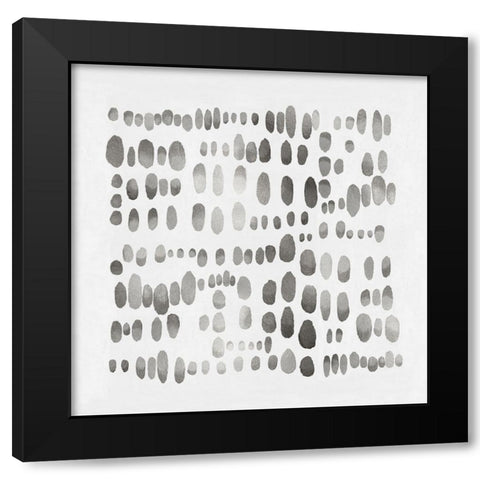 Playful Silver I Black Modern Wood Framed Art Print by Perry, Angela