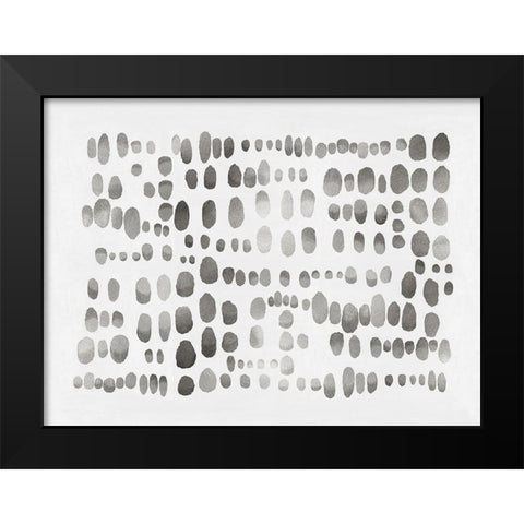 Playful Silver III Black Modern Wood Framed Art Print by Perry, Angela