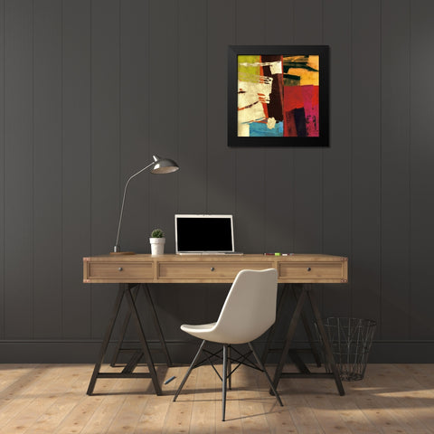 Colors I Black Modern Wood Framed Art Print by James, Andy