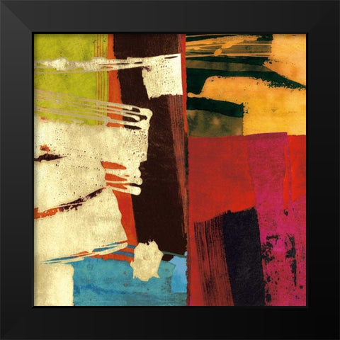 Colors I Black Modern Wood Framed Art Print by James, Andy