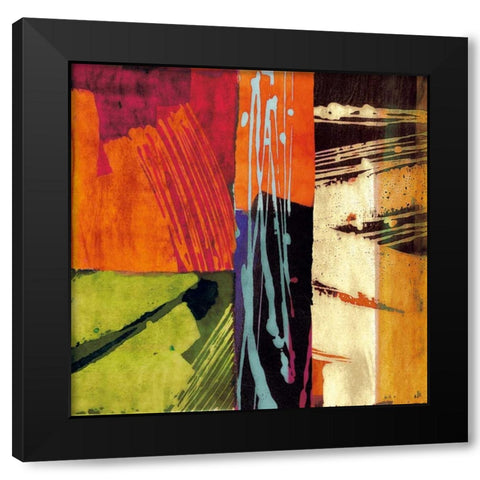 Colors II Black Modern Wood Framed Art Print by James, Andy