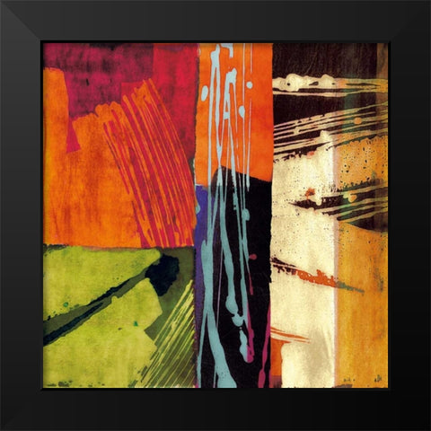 Colors II Black Modern Wood Framed Art Print by James, Andy