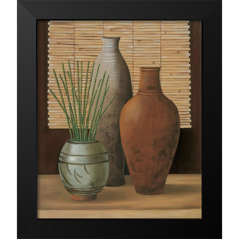 Composizione in interno I Black Modern Wood Framed Art Print by Mazo, Andre