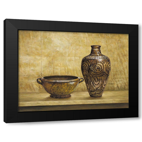 Collezione etnica I Black Modern Wood Framed Art Print by Mazo, Andre