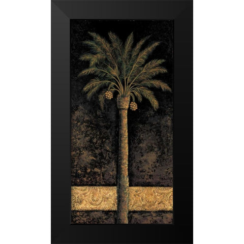 Dusk Palms I Black Modern Wood Framed Art Print by Mazo, Andre