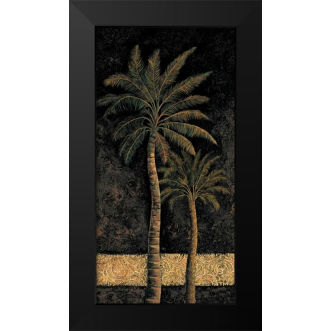 Dusk Palms II Black Modern Wood Framed Art Print by Mazo, Andre