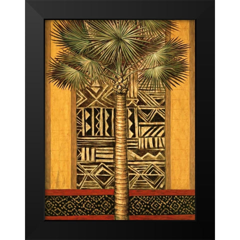 African Evening I Black Modern Wood Framed Art Print by Mazo, Andre