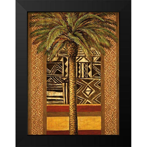 African Evening II Black Modern Wood Framed Art Print by Mazo, Andre