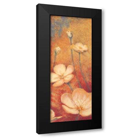 Floral Poetry II Black Modern Wood Framed Art Print with Double Matting by Michaels, Anne