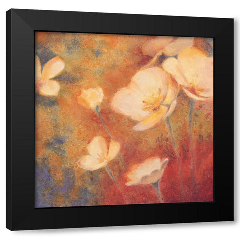 Field of Color I Black Modern Wood Framed Art Print with Double Matting by Michaels, Anne