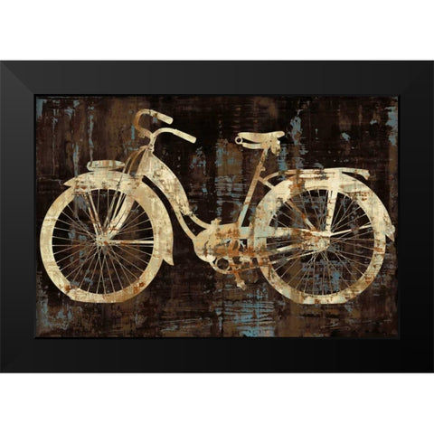 Vintage Ride Black Modern Wood Framed Art Print by Wade, Amanda