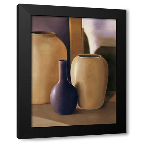 Shapes and Reflections II Black Modern Wood Framed Art Print with Double Matting by Stevens, Arlene