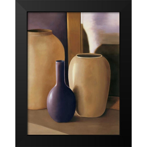 Shapes and Reflections II Black Modern Wood Framed Art Print by Stevens, Arlene