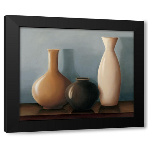Setting I Black Modern Wood Framed Art Print by Stevens, Ariene