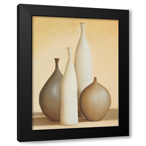 Luminous I Black Modern Wood Framed Art Print with Double Matting by Stevens, Arlene