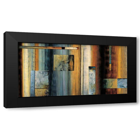 Escapade Black Modern Wood Framed Art Print by Summers, Aaron