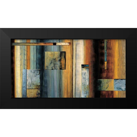 Escapade Black Modern Wood Framed Art Print by Summers, Aaron