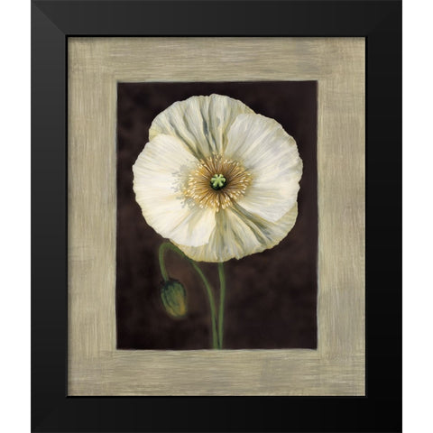 Flora I Black Modern Wood Framed Art Print by Trivelli, Andrea