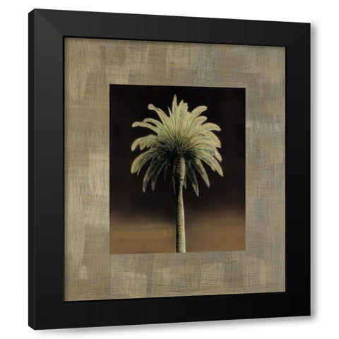 Palmas I Black Modern Wood Framed Art Print with Double Matting by Trivelli, Andrea