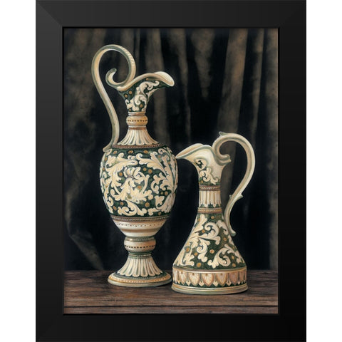 Ceramiche italiane I Black Modern Wood Framed Art Print by Trivelli, Andrea