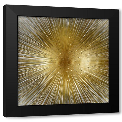 Radiant Black Modern Wood Framed Art Print by Young, Abby