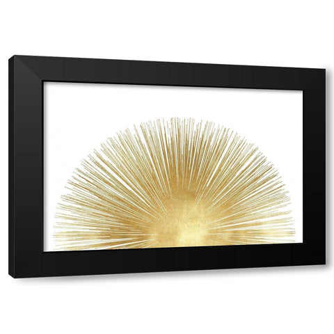 Sunburst Rising Black Modern Wood Framed Art Print with Double Matting by Young, Abby