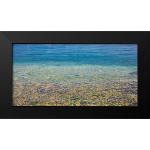 Beach Watercolors I Black Modern Wood Framed Art Print by Markoff, Barbara