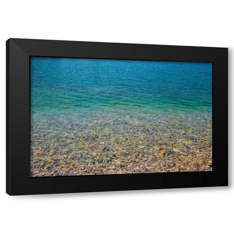 Beach Watercolors II Black Modern Wood Framed Art Print by Markoff, Barbara