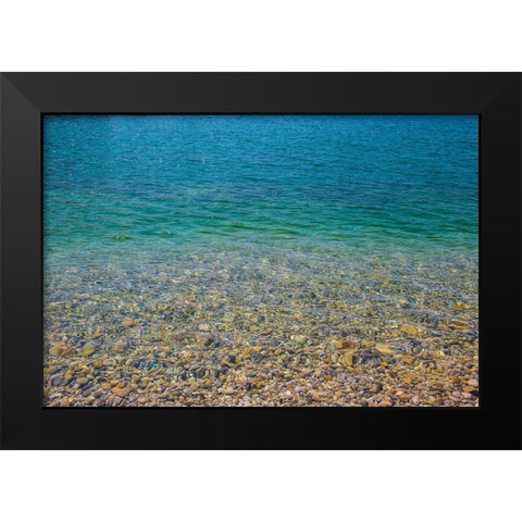 Beach Watercolors II Black Modern Wood Framed Art Print by Markoff, Barbara