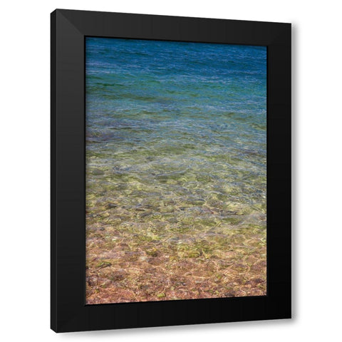 Beach Watercolors III Black Modern Wood Framed Art Print with Double Matting by Markoff, Barbara