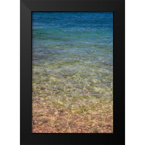 Beach Watercolors III Black Modern Wood Framed Art Print by Markoff, Barbara