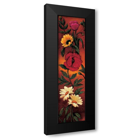 The Flower Garden I Black Modern Wood Framed Art Print with Double Matting by Francis, Brian