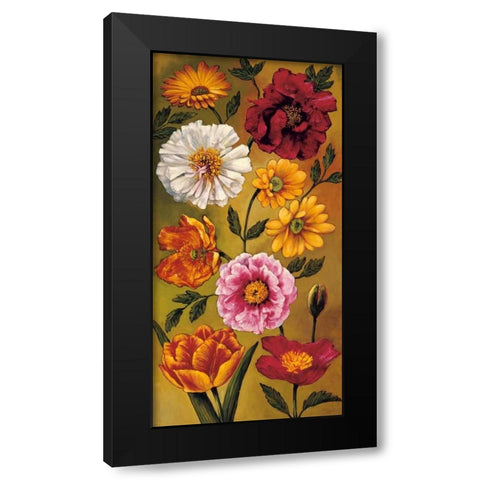 Floral Bouquet I Black Modern Wood Framed Art Print with Double Matting by Francis, Brian