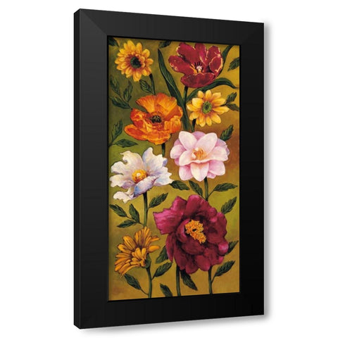 Floral Bouquet II Black Modern Wood Framed Art Print by Francis, Brian