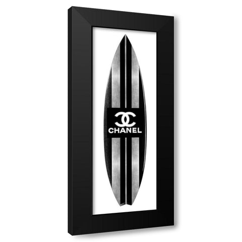 Fashion Surfboard II Black Modern Wood Framed Art Print with Double Matting by Blake, Madeline